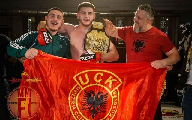 Kledi Disha shpallet Kampion Bote në peshat e lehta MMA