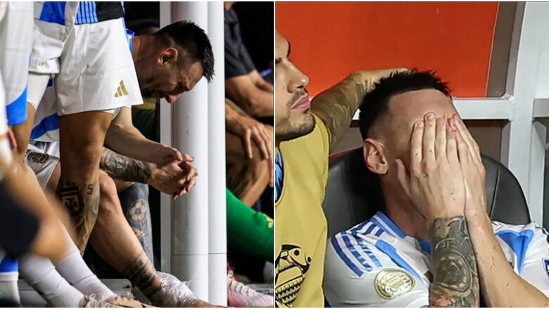 Messi shpërtheu në lot në bankën rezervë, ai pësoi një lëndim të rëndë