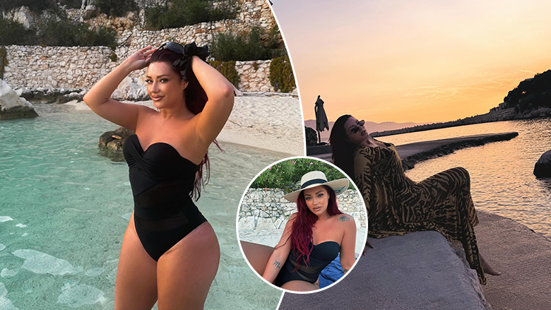 Ronela Hajati merr vëmendjen me linjat e kolme të trupit nga pushimet në jug të Shqipërisë