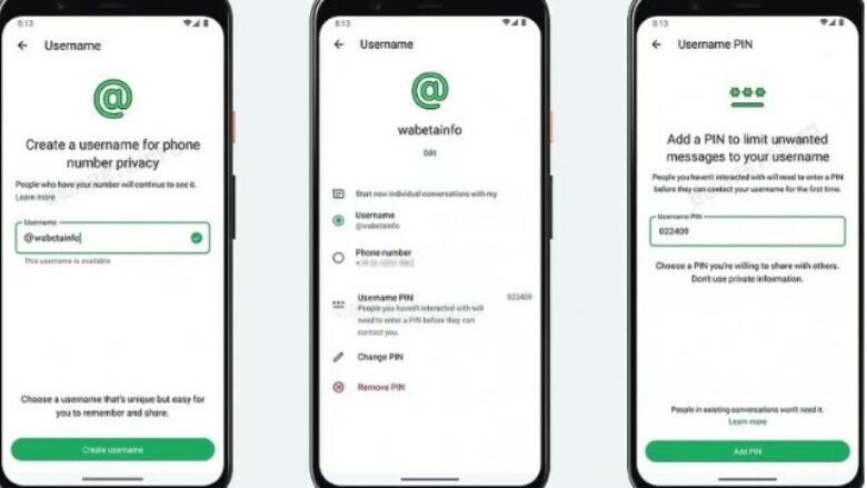 WhatsApp po prezanton një veçori për të mbrojtur privatësinë në lidhje me emrat e përdoruesve