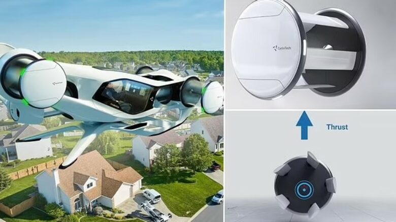 Taksi fluturuese, ‘Blackbird’ mund të rrotullohet dhe të lëvizë në çdo drejtim falë një sistemi shtytës futurist
