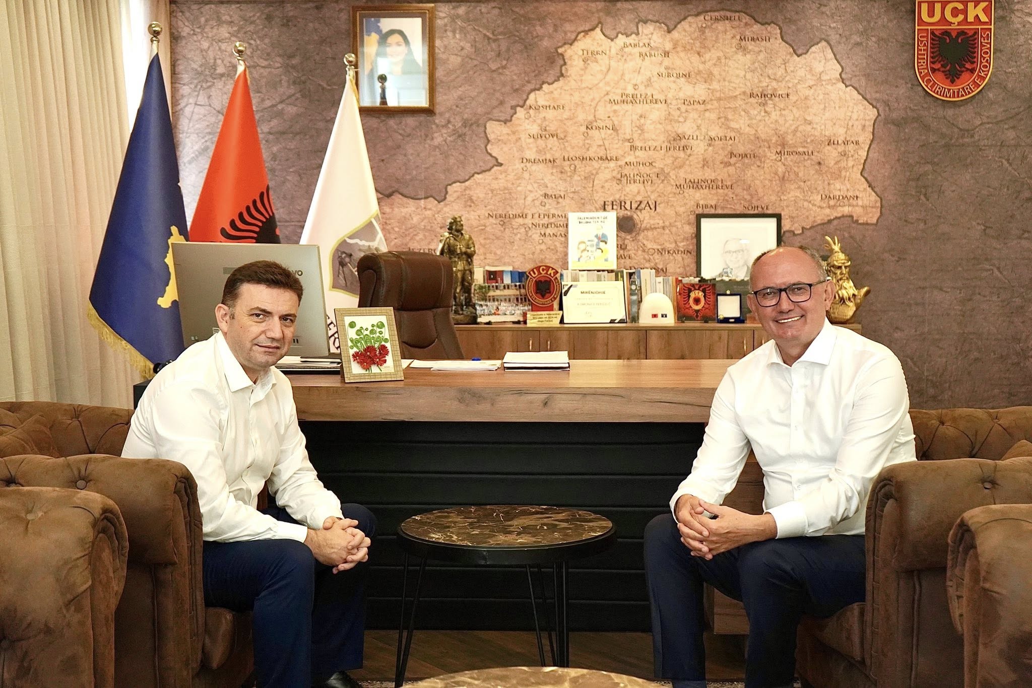 Çairi do të bëhet si Ferizaji, takohen Agim Aliu dhe Bujar Osmani