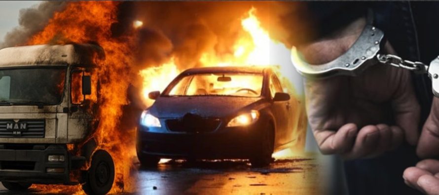 Shkup: Dy vëllezër të dyshuar për zjarrvënie në disa automjete