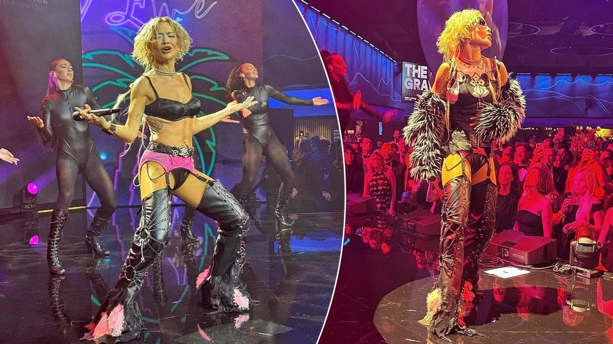 Rita Ora shfaq trupin e saj të tonifikuar në skenë, ndërsa dhuron një performancë të zjarrtë në Austri