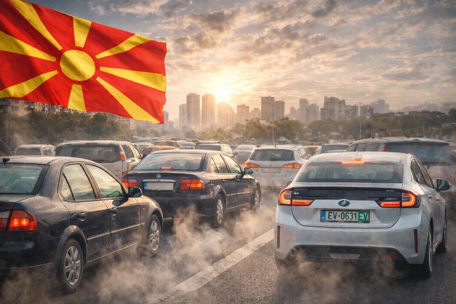 Mbi 80% e automjeteve të importuara në Maqedoninë e Veriut janë të përdorura