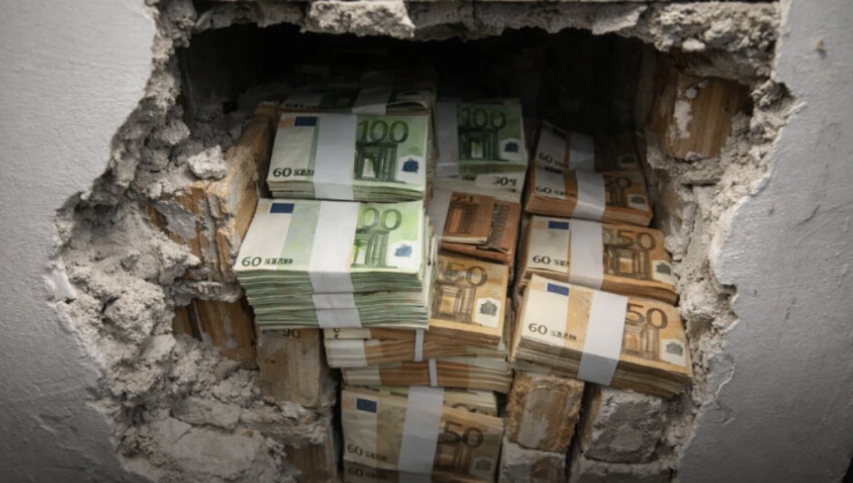 Zbulohen 350 mijë euro të murosura te shtëpia e një gjytari të Shkupit